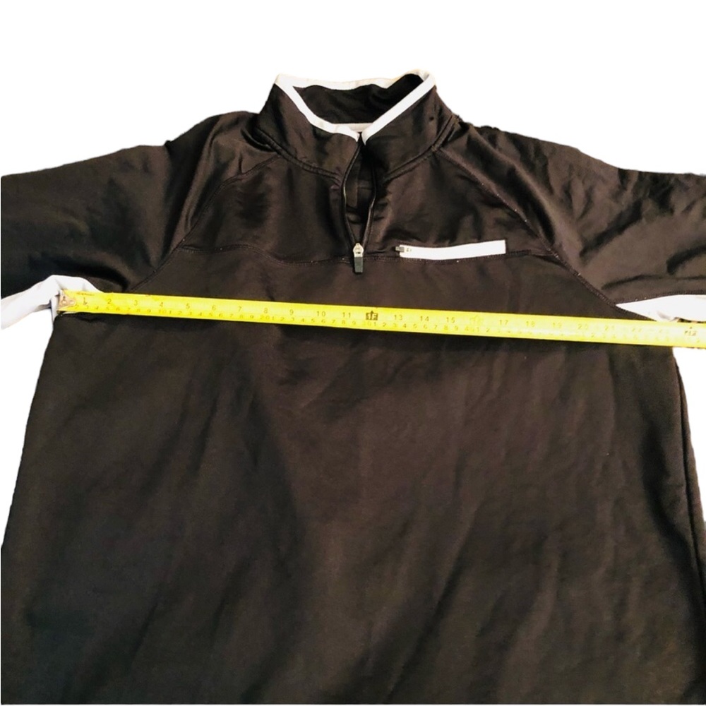 FILA size XL black quarter zip sweatshirt/ top very dark gray/ black